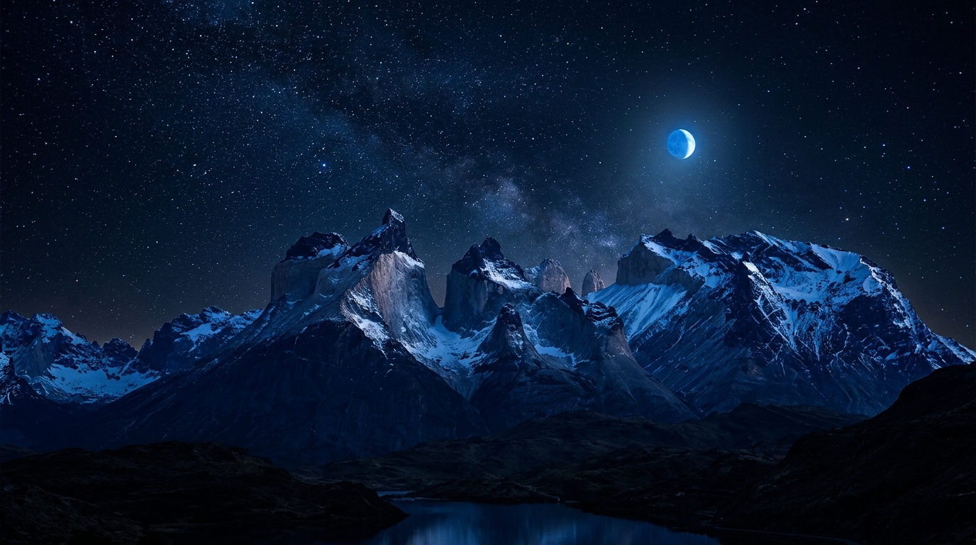 macOS Dark Mountain Wallpaper